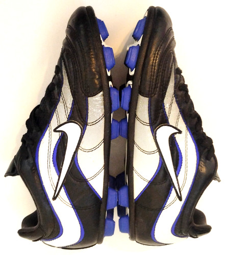 Nike cleats black blue - cleats,