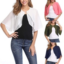 Cardigan donna chiffon aperto
