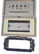 Placca e supporto 4 posti Bticino living classic original BEIGE 4714BG Metallo