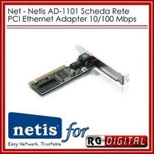 SCHEDA DI RETE INTERNA PCI ADATTATORE ETHERNET 10/100 Mbps NETIS AD-1101 LAN