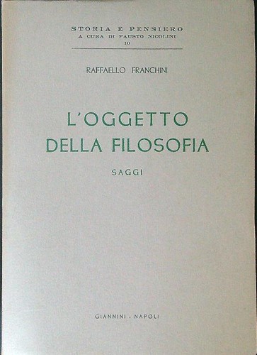 Oggetto della filosofia - l'oggetto,