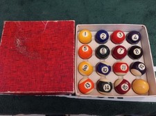 16 pezzi mini palle da biliardo usate