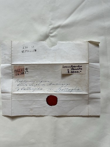 Lettera con francobollo del - con,