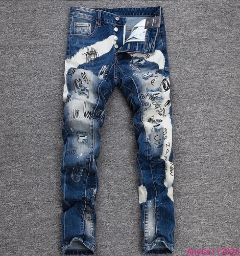 Jeans uomo blu nero - , denim