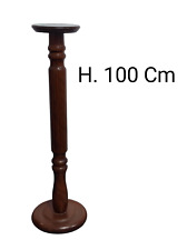 Colonna in legno antica Portavaso vintage Colonnina intagliata H. 100 Cm USATA