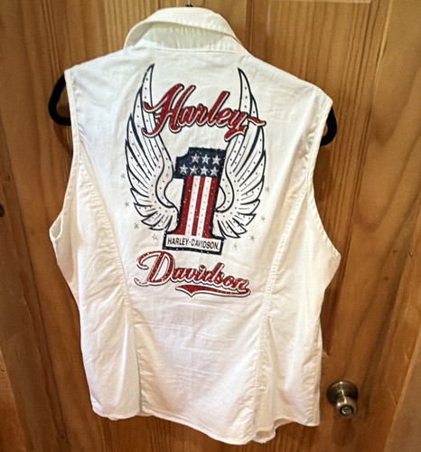 Gilet harley davidson bianco - harley-davidson,