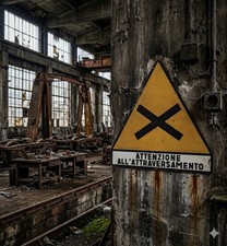 Cartello Industriale Vintage