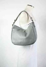 Borsa Bag HOBO FIRENZE  a Mano a Spalla Vera Pelle Grey Made in Italy ho Furla