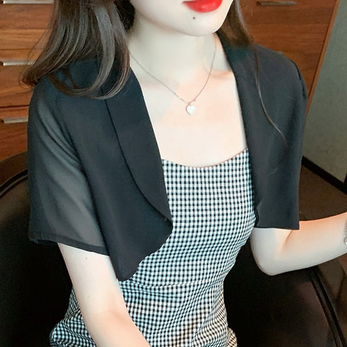 Donna chiffon cardigan corto - cardigan,