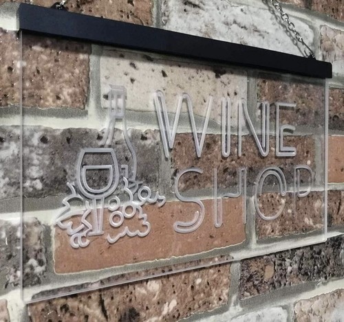 Insegna enoteca luce - enoteca, led