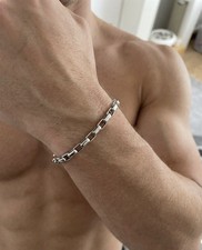 Bracciale uomo catena acciaio - uomo,