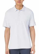 Kirkland Signature Polo Uomo Performance, Bianca, Taglia Large