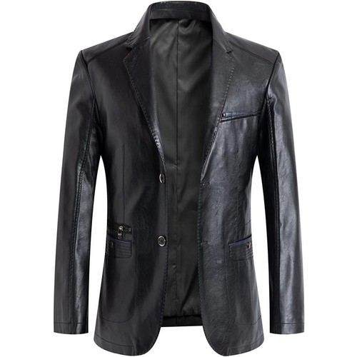 Blazer uomo pelle - , nera