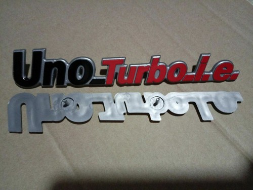 Fiat uno turbo - fregio, sigla