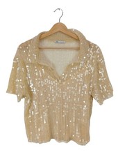 ZARA Blusa brillante Donna