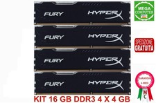 16 GB (4 x 4 GB) DDR3 DIMM