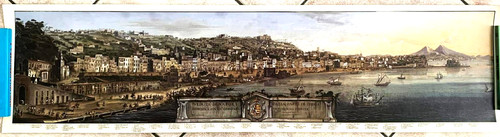 Stampa veduta di napoli - -,