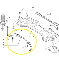 Original OE 55700769 Barra Torsione FIAT Grande Punto-Punto Evo OPEL Corsa NUOVA