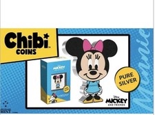 2021 1 oz .999 Silver Proof Chibi Coin - Minnie Mouse - ** ULTRA RARE ** Disney