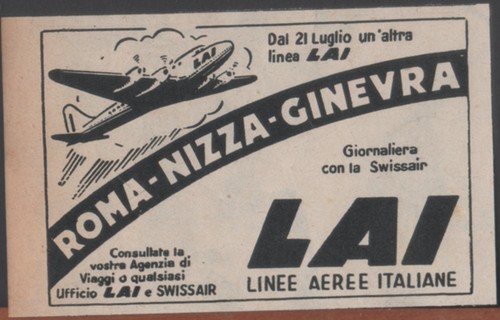 Lai linee aeree - aeree, italiane