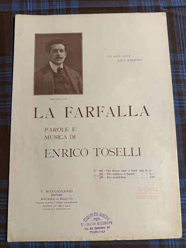 Spartito musicale farfalla - spartito,