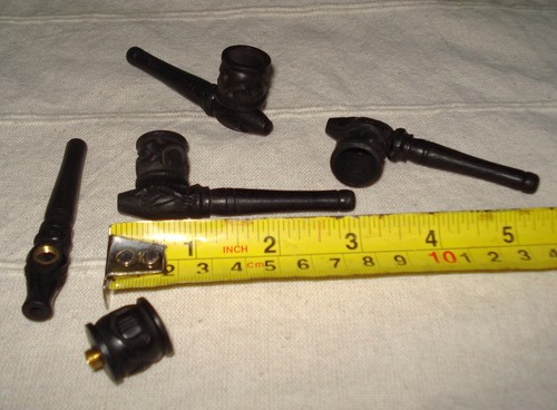 Small neat black carved wooden - small,
