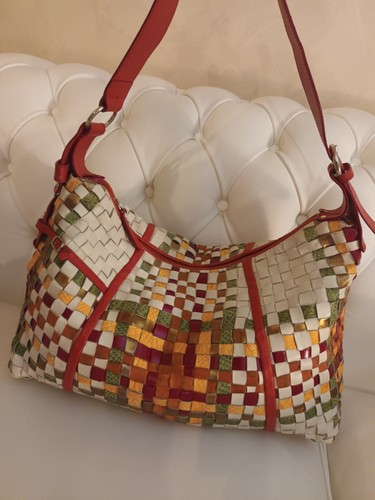 Borsa pelle intrecciata piero - intrecciata,