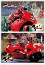 Moto GP 2003 Panini Lotto 2 Cards 52 57 Max Biaggi Yamaha MotoGP