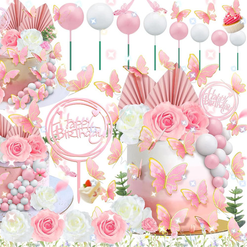 Pezzi torte fiori floreali - 52,
