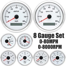 Set 8 Calibri 85mm Bianco GPS