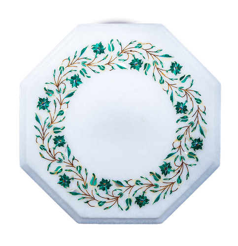 Tavolo angolare marmo - in, 12"