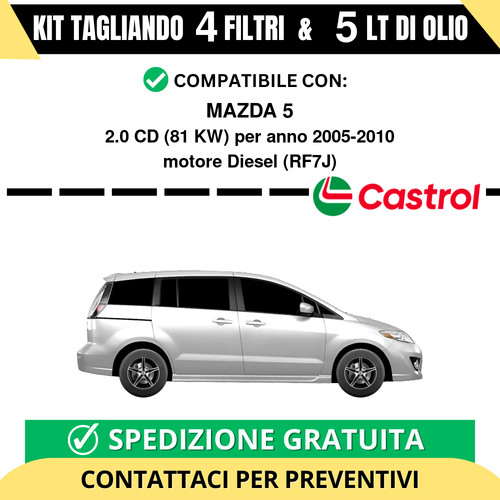 Tagliando per mazda 0 cd - 5, 2.0