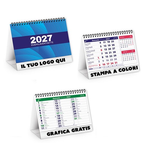 Calendari tavolo100 pezzi - da,