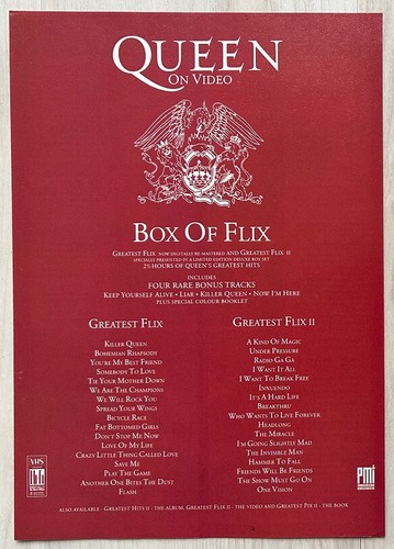 Queen box flix 1991 uk - -,