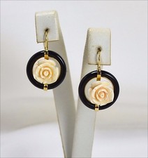 18KT YELLOW GOLD EARRINGS WITH