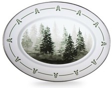 Servizio piatto ovale alberi