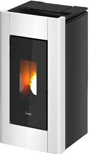 Stufa pellet 5kw bianco - pellet,