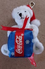 Orsetto portachiavi Peluche Coca Cola fine anni '90, come nuovo!