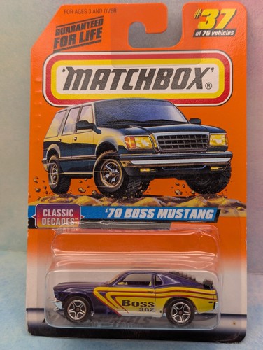 1998 matchbox boss mustang - matchbox,