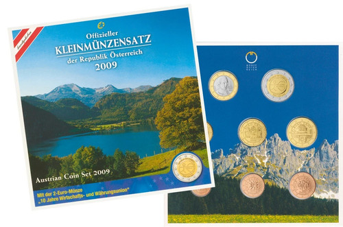 Austria euro 2009 anno - euro, set