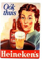 Heineken's Birra Design Vintage Europeo - Grande Calamita Frigo METALLO - Ook Thuis