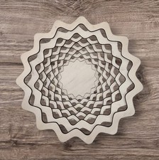 Cestino in legno noce chiaro