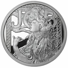 ALPHONSE MUCHA JOB 1 OZ .999