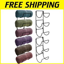 Portasciugamani da Parete 12 Livelli - Elegante Organizzatore per Asciugamani Bagno