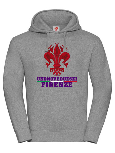 Felpa cappuccio ultras viola