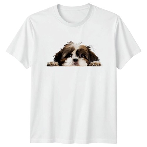 Maglietta peeking shih - maglietta, tzu