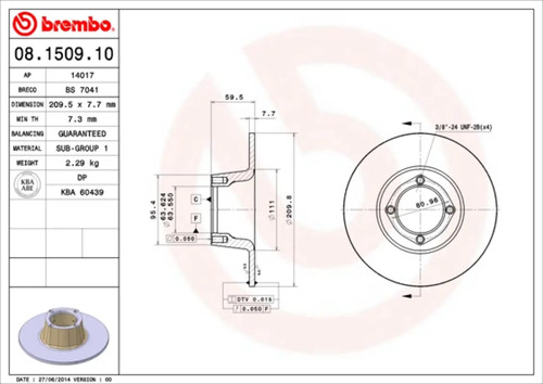Set freni disco brembo - a,