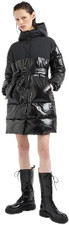 the Notorius Frank, Sustainable, Crinkle Nylon Insert Cappotto Caban Donna