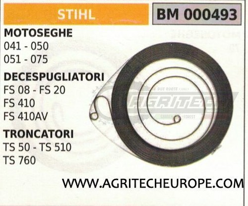 Molla avviamento motosega - molla,