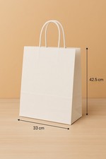 5X Big White Paper Bags Large